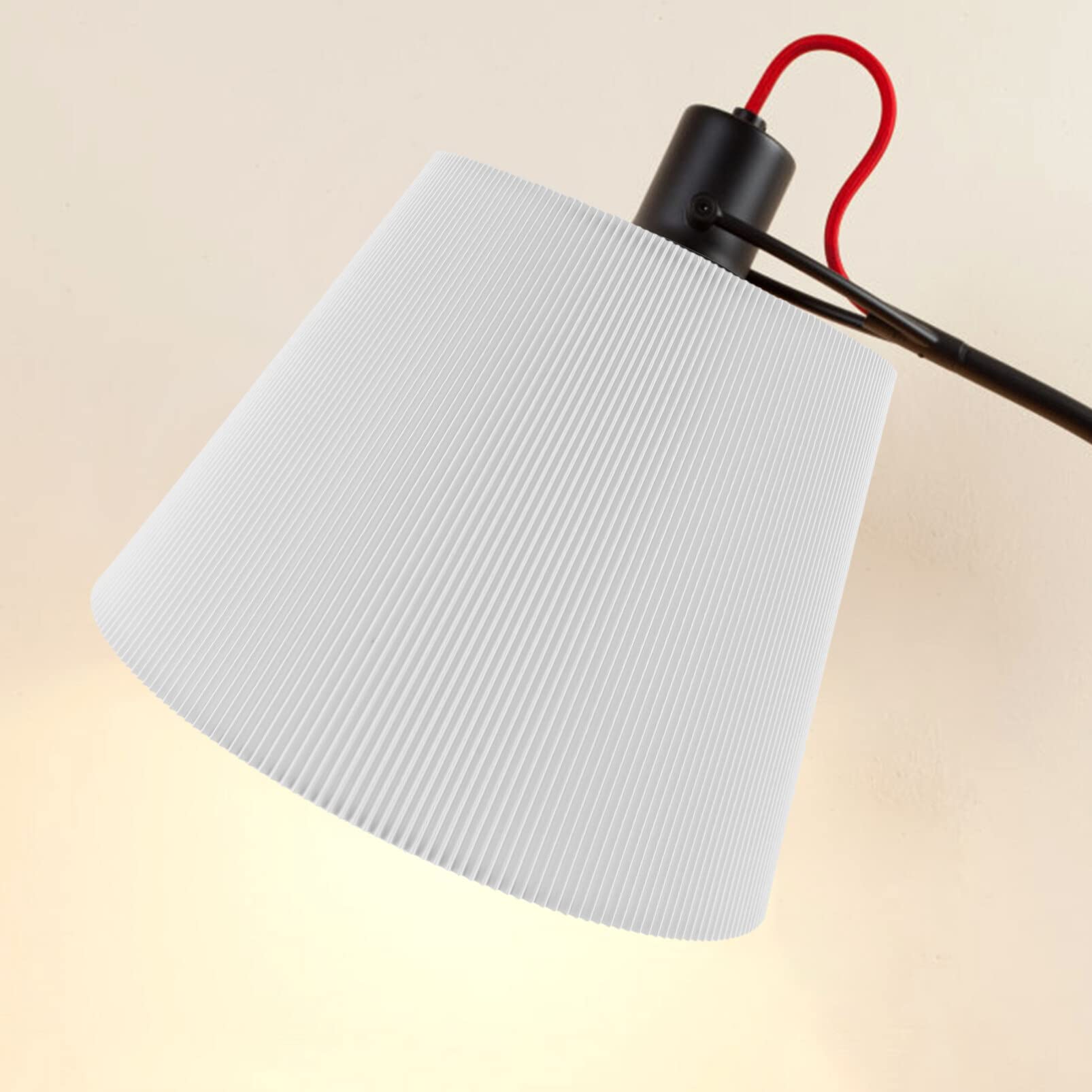 Angoily White PVC Drum Lamp Shade - Bathroom, Floor, Nightstand, Desk & Wall Light Cover Replacement - Perfect for Bedroom, Living Room & Office Lighting Decor