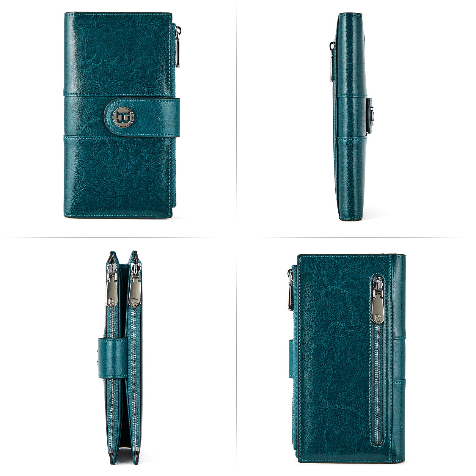 Lomy Genuine Leather Women's RFID Blocking Wallet - Stylish & Secure for Everyday Use, Travel, and Business