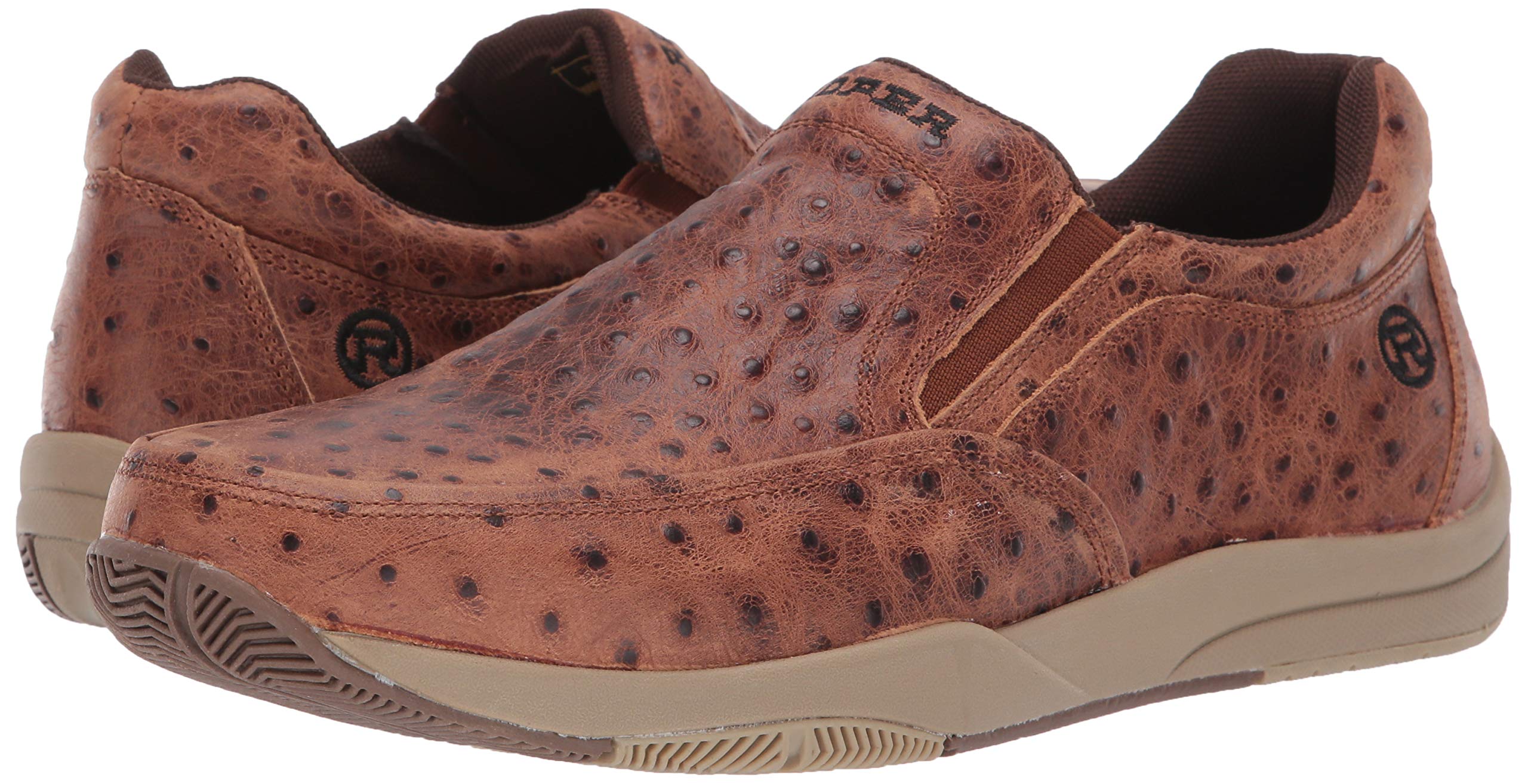 ROPER Men's Ulysess Slip-On Casual Loafers - Comfortable Brown Leather Shoes for Walking, Office & Everyday Wear