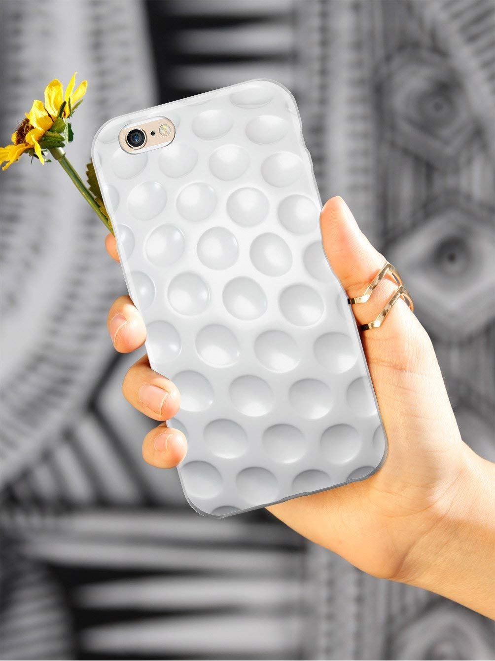 Inspired Cases - iPhone 8 Case with 3D Golf Ball Texture | Shockproof Protective Cover for Apple iPhone 8 | Perfect for Golf Enthusiasts & Outdoor Activities
