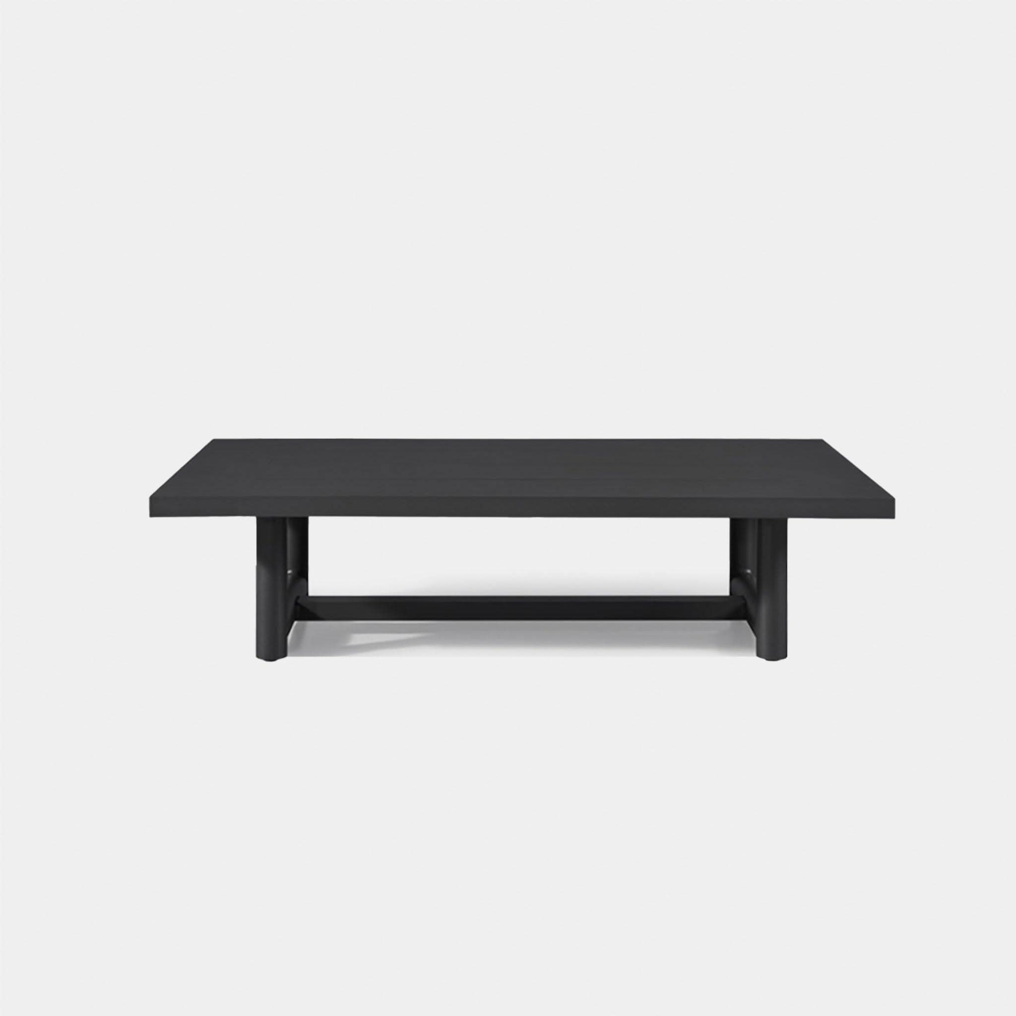 Modern Breeze XL Aluminum Coffee Table - Lightweight & Durable Indoor/Outdoor Furniture for Living Room, Patio, or Garden Decor
