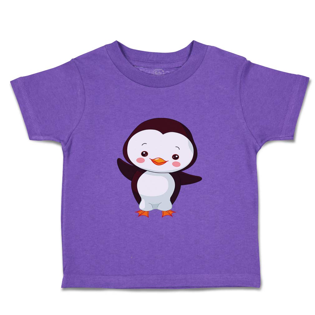 Custom Penguin Baby & Toddler T-Shirt - Soft Cotton Boys Girls Clothing for Birthdays, Holidays & Family Photos | Cute Animal Print Kids Apparel