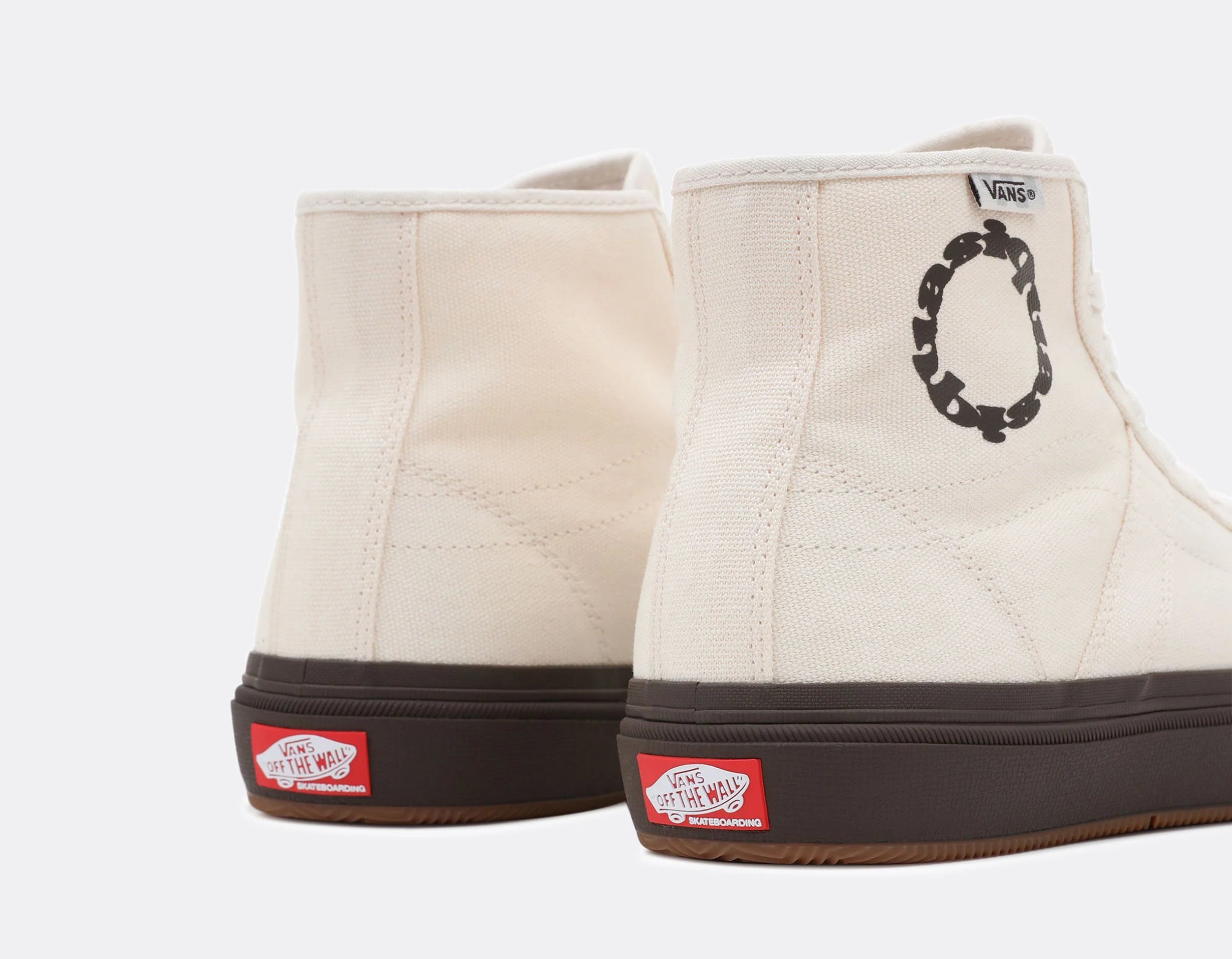 VANS X Quasi Crockett High Decon Skate Shoes - White & Black Sneakers for Men | Streetwear Fashion & Skateboarding