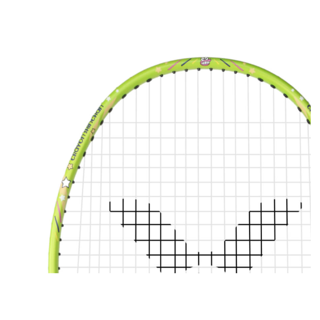 Victor ARS CS Set Crayon Shinchan Strung Badminton Racket - Premium Badminton Racket Set for Kids & Adults - Perfect for Indoor & Outdoor Play, Training & Competitive Games