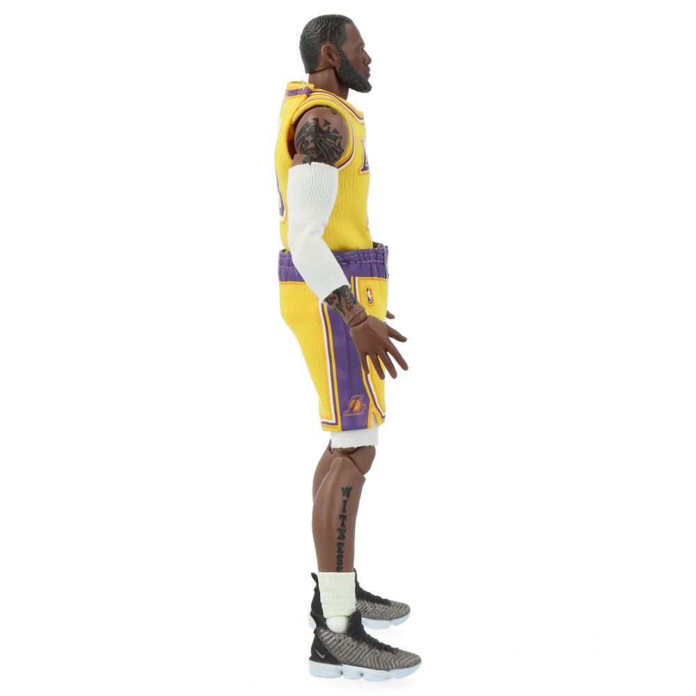 MAFEX LeBron James Action Figure - Los Angeles Lakers NBA Collectible Toy for Fans & Gift Ideas - Perfect for Display, Play, and Sports Memorabilia Collection