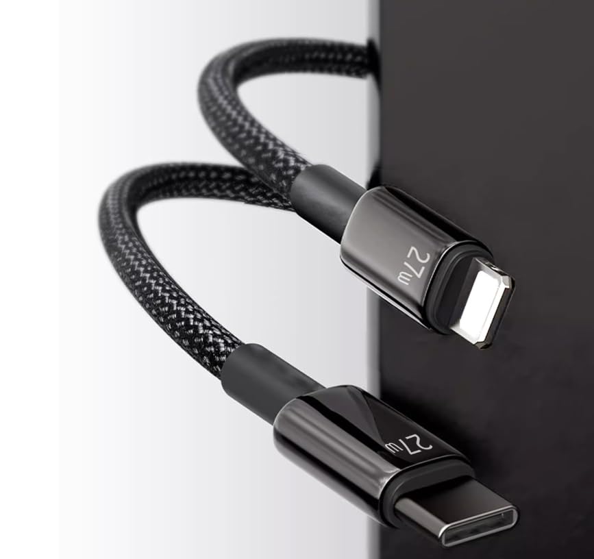 Bitsmart 2M MFi Certified USB C to Lightning Cable - Fast Charging Cord Compatible with iPhone 14 Pro Max/13/12/11/X/8 - Durable Nylon Braided USB C Charger for Home, Office & Travel