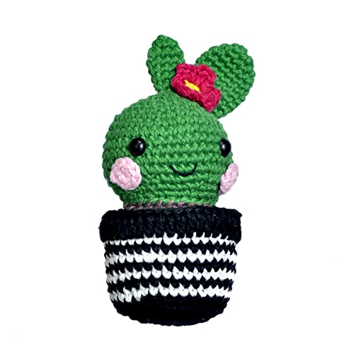 Handmade Crochet Cactus Plush Toy - Adorable Soft Stuffed Animal for Kids, Nursery Decor & Gift Ideas | Perfect for Baby Showers, Birthdays & Home Decoration