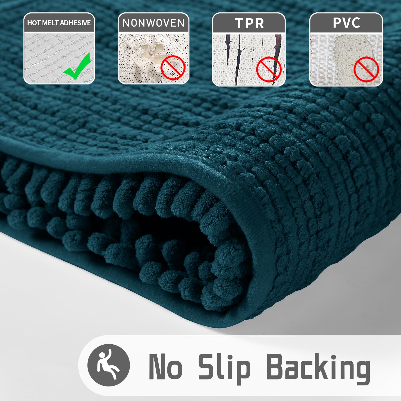 Premium Soft Shaggy Bath Mat - 36.2