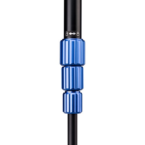 Benro 4-Section Aluminum Slim Video Tripod Kit with Fluid Head - Lightweight & Portable for DSLR Cameras, Perfect for Travel, Vlogging & Outdoor Shooting