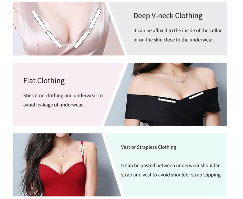 Ritu Creation Women's Double Sided Fashion Tape - Strong All-Day Adhesive for Clothing & Skin, Transparent & Gentle on All Fabrics - Perfect for Dresses, Strapless Tops & Wardrobe Fixes