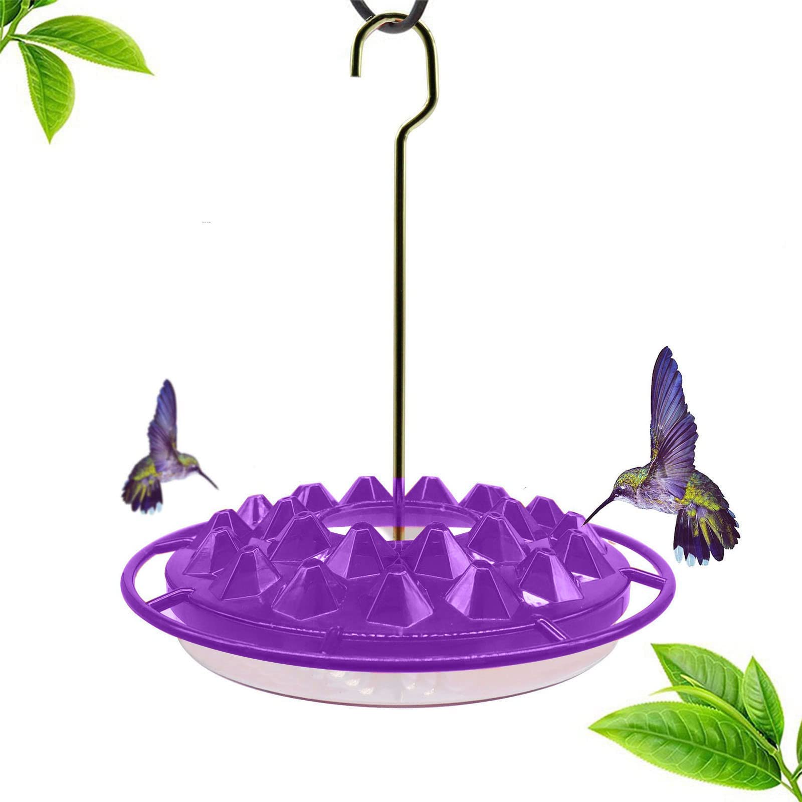 Mary's Sweet Hummingbird Feeder - Outdoor Hanging Bird Feeder with Ant Moat & Perch, Easy to Clean Purple Hummingbird Feeder for Garden, Patio, and Backyard Decoration | Attracts Hummingbirds for Relaxing Bird Watching