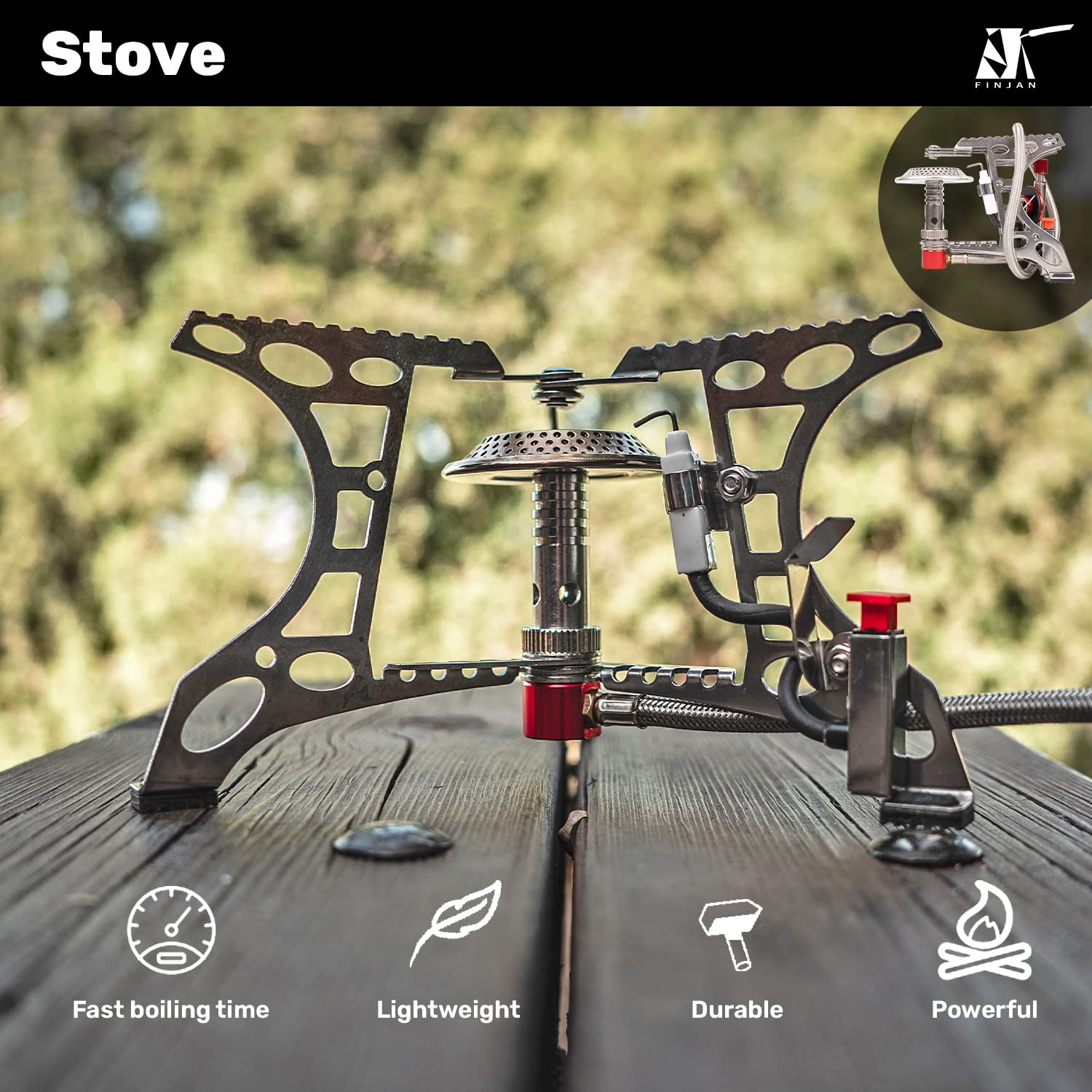 **FINJAN 3-Person Camping Cooking Set - Portable Backpacking Cookware Kit with Stove, Pots, Pan, Knife & Plates | Compact Foldable Design for Hiking, Travel & Outdoor Adventures**    (Note: The original title was already in English, so no translation was needed. I optimized it for SEO by including key search terms like 