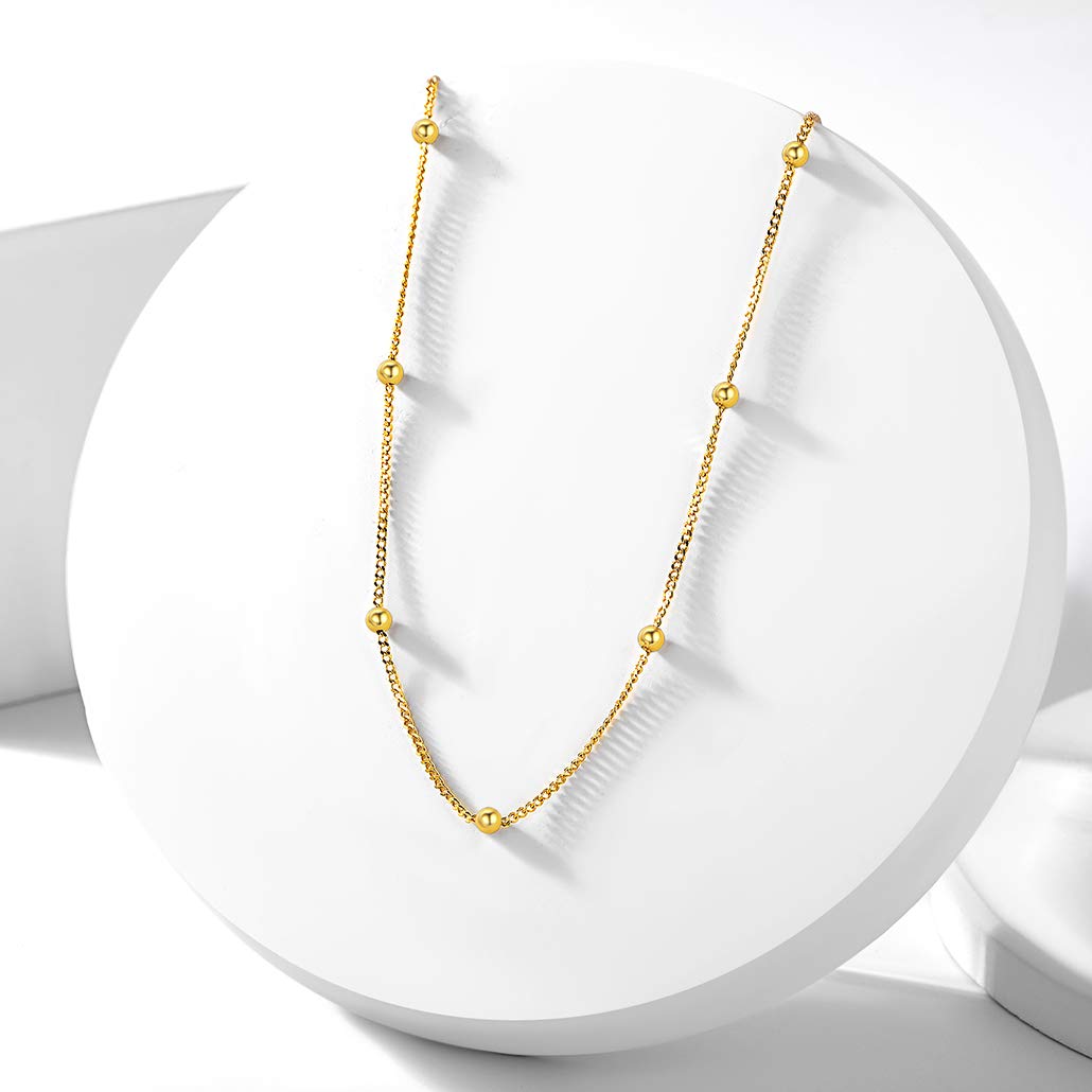 Silvora Dainty Sterling Silver Choker Necklace for Women, Teens & Girls - Elegant Layering Jewelry with Delicate Gift Packaging - Perfect for Everyday Wear, Date Nights & Special Occasions