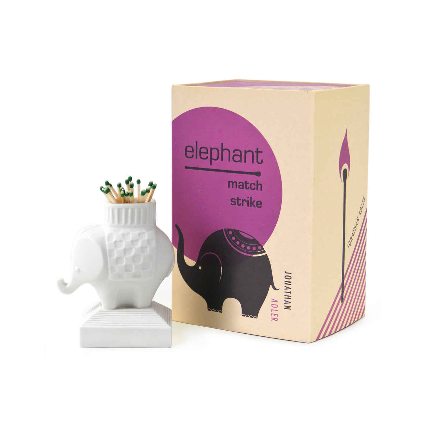 Premium Elephant Match Striker - Vintage Style Fire Starter for Camping, Fireplaces & Outdoor Adventures