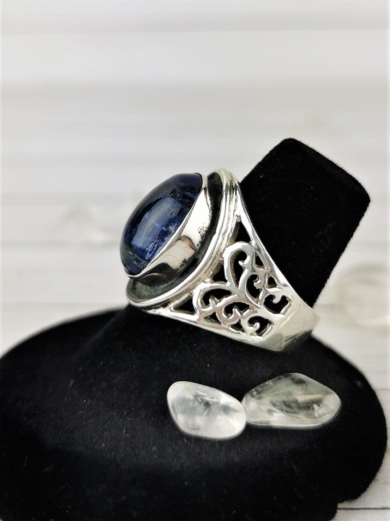 Blue Kyanite Ring Size 6.75 - Natural Gemstone Jewelry for Women, Healing Crystal Ring for Energy Balancing & Chakra Alignment - Perfect for Meditation, Yoga & Spiritual Gifts