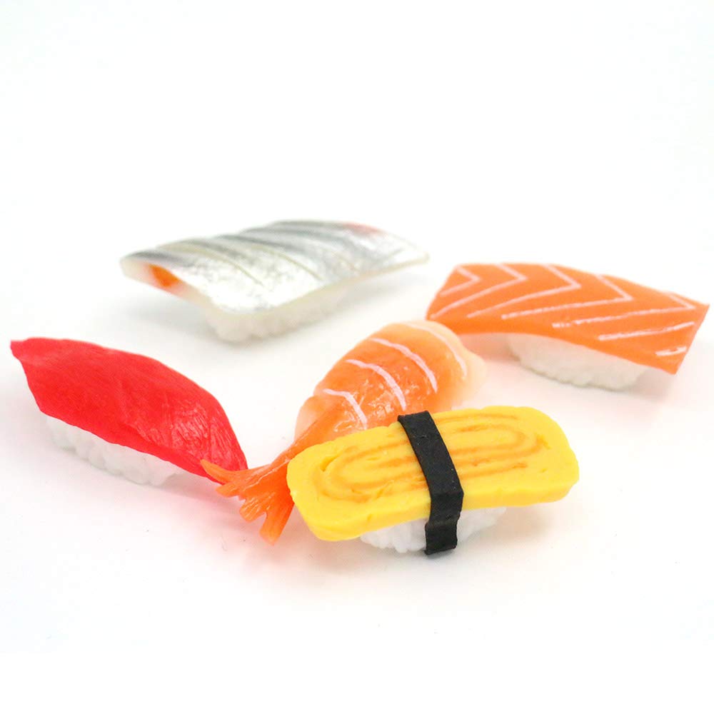 Realistic Artificial Sushi Fake Food Model - Lifelike Nigiri Onigiri Sashimi Simulation for Decoration, Display Props, Dessert Display - Perfect for Restaurant Displays, Home Decor, and Photography Props