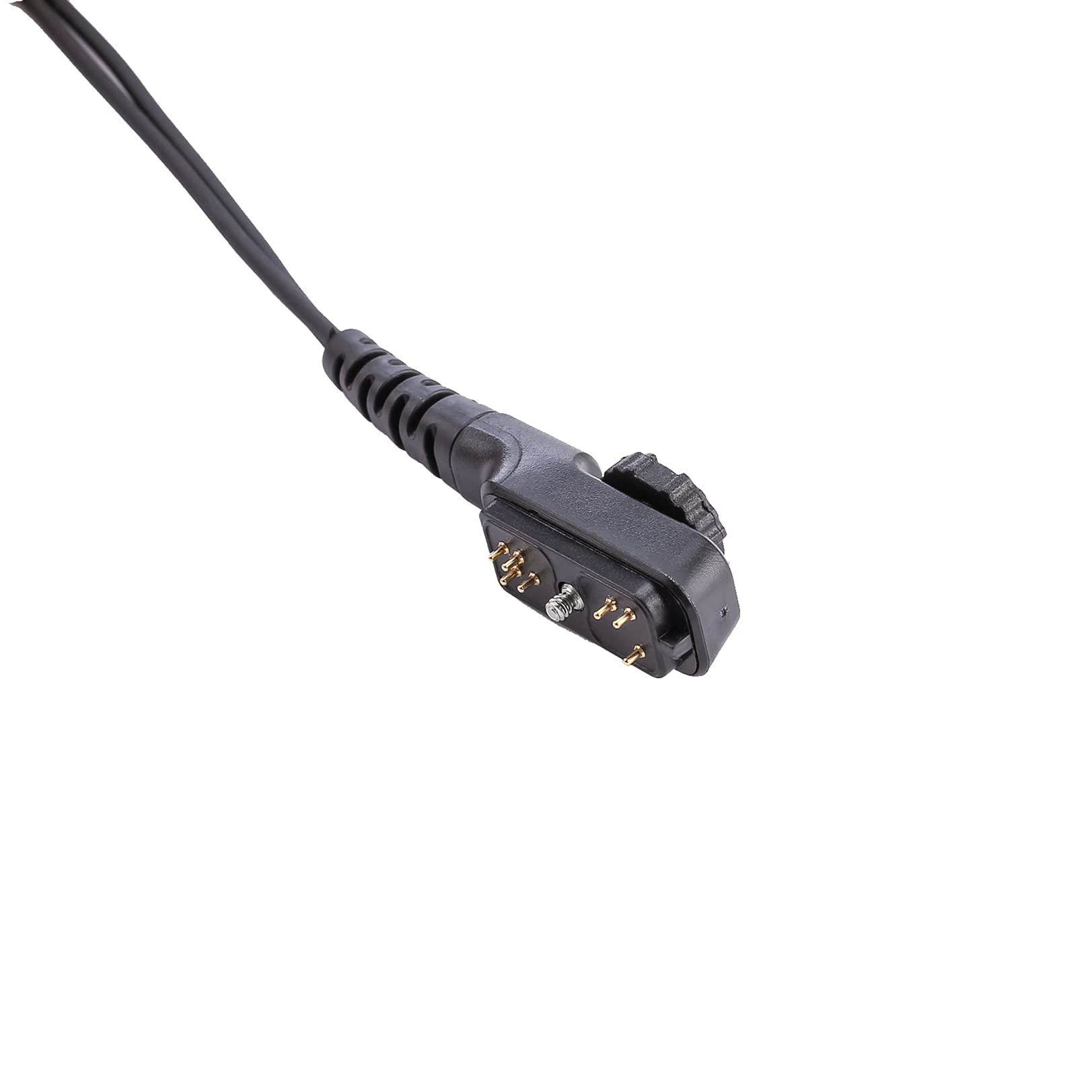 PD782 Earpiece Headset Compatible with HYT Hytera PT580 PD702 PD780 Walkie Talkie Radio - Clear Acoustic Tube with Large PTT Button for Security, Construction & Event Staff Communication