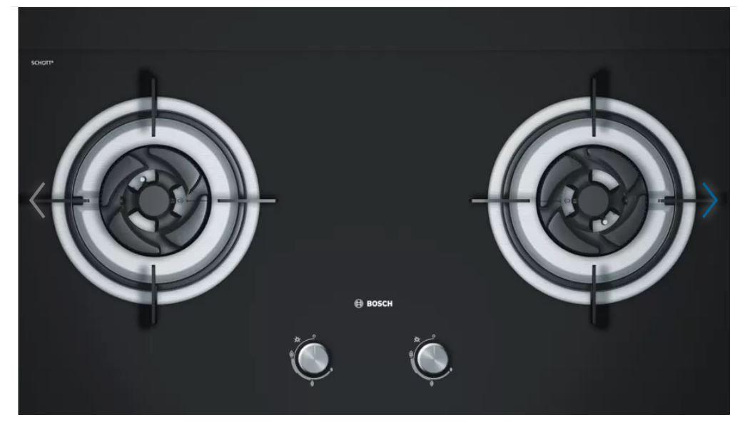 Bosch PBD7231SG 2-Burner Gas Cooktop & MSM24100 Hand Blender Set - Perfect for Home Kitchen Cooking, Baking & Meal Prep
