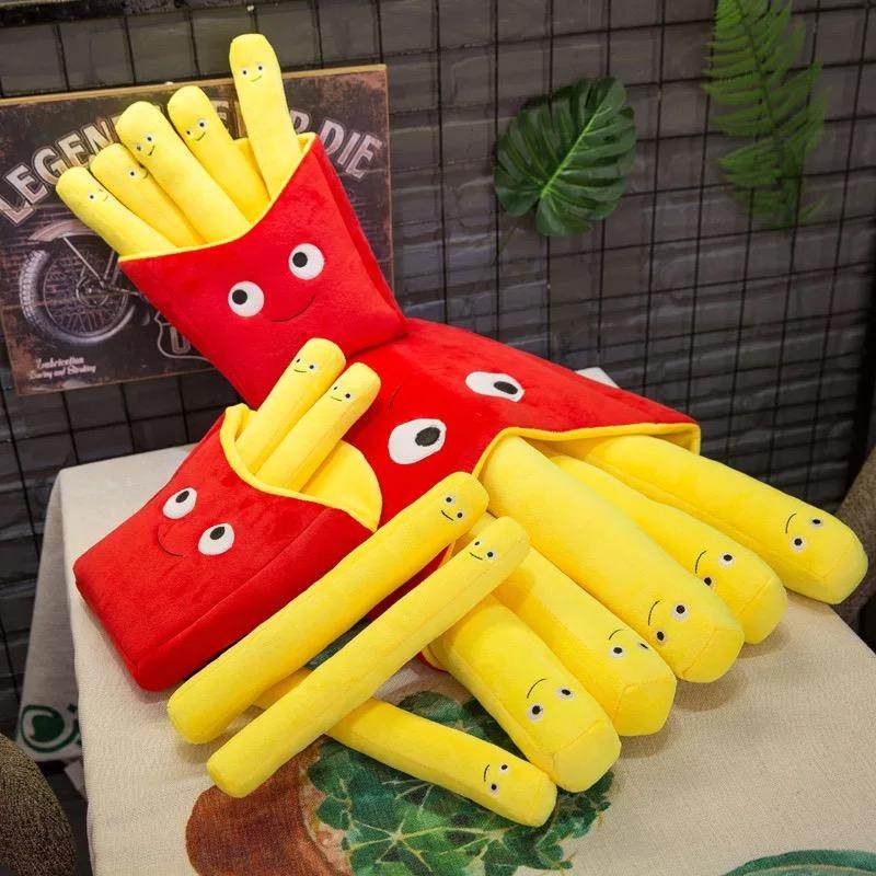 Burger and French Fries Plush Toy - Cute Fast Food Stuffed Animals for Kids, Gift, and Home Decor | Perfect for Playtime, Birthday Gifts & Themed Room Decor
