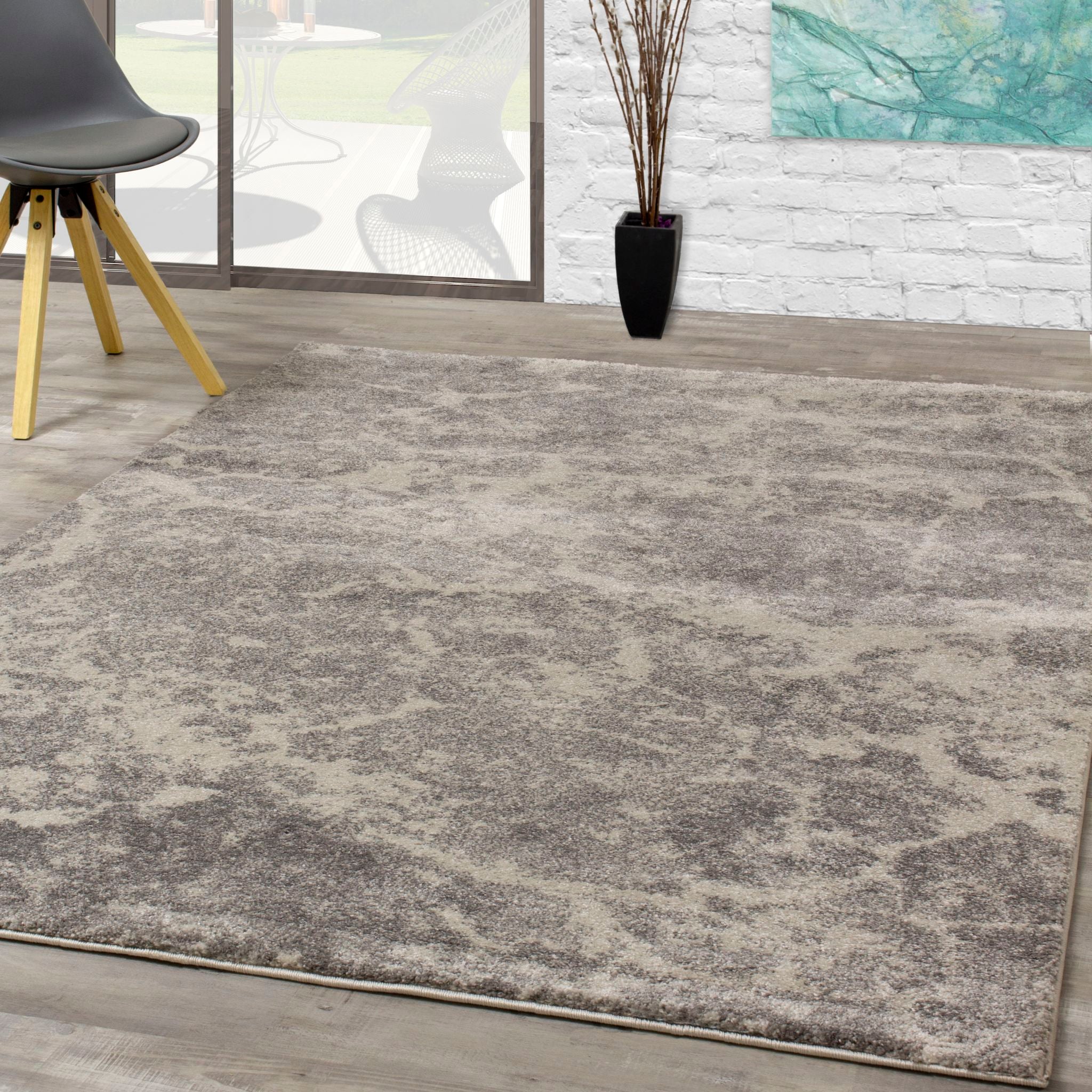 Breeze Area Rug 5'x8' - Soft and Stylish Non-Slip Living Room Rug for Home Decor, Bedroom, Office - Perfect for Cozy Spaces and Modern Interiors