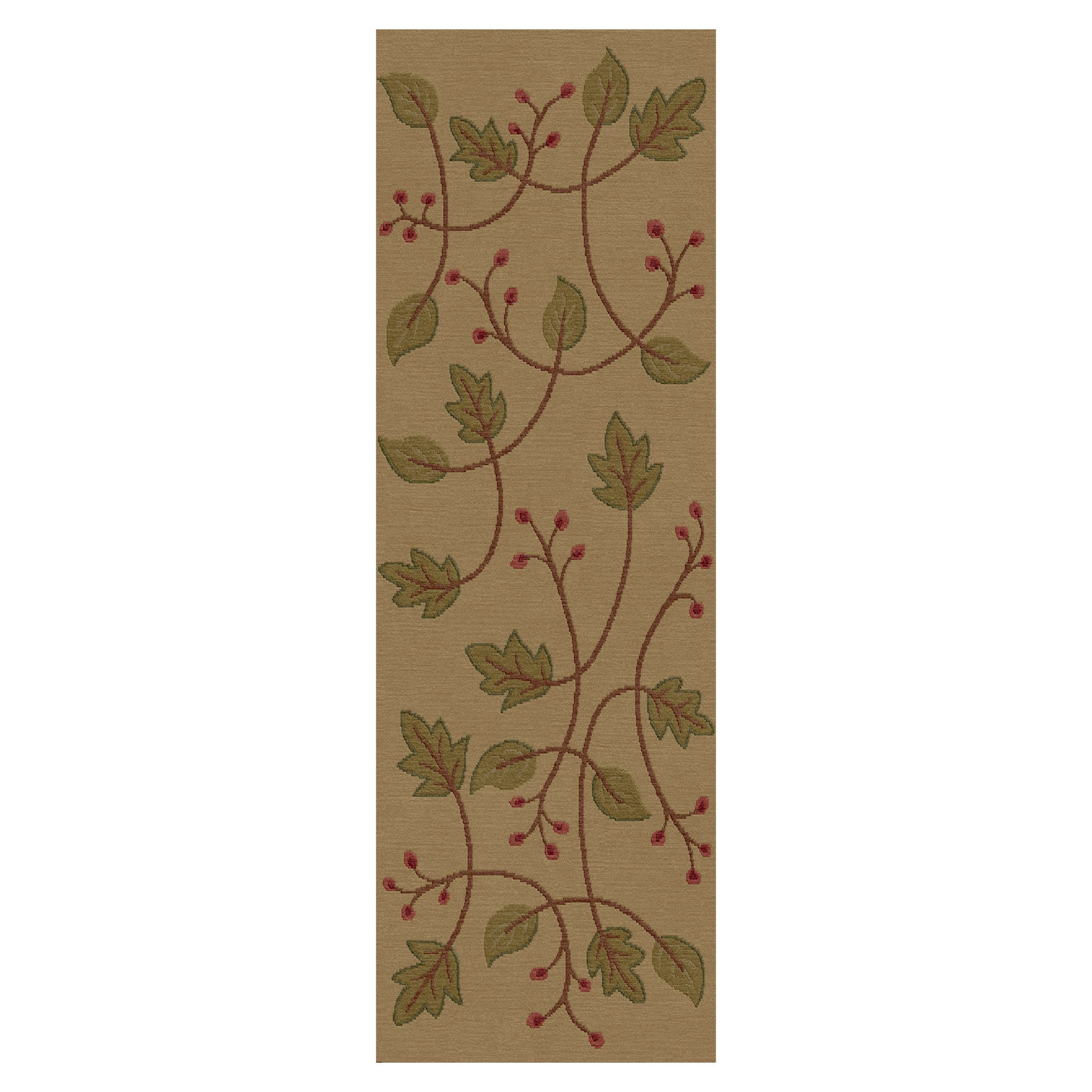 Falling Leaves Area Rug - Non-Slip Autumn Leaf Design for Living Room, Bedroom & Dorm Decor - Cozy Fall Home Accent