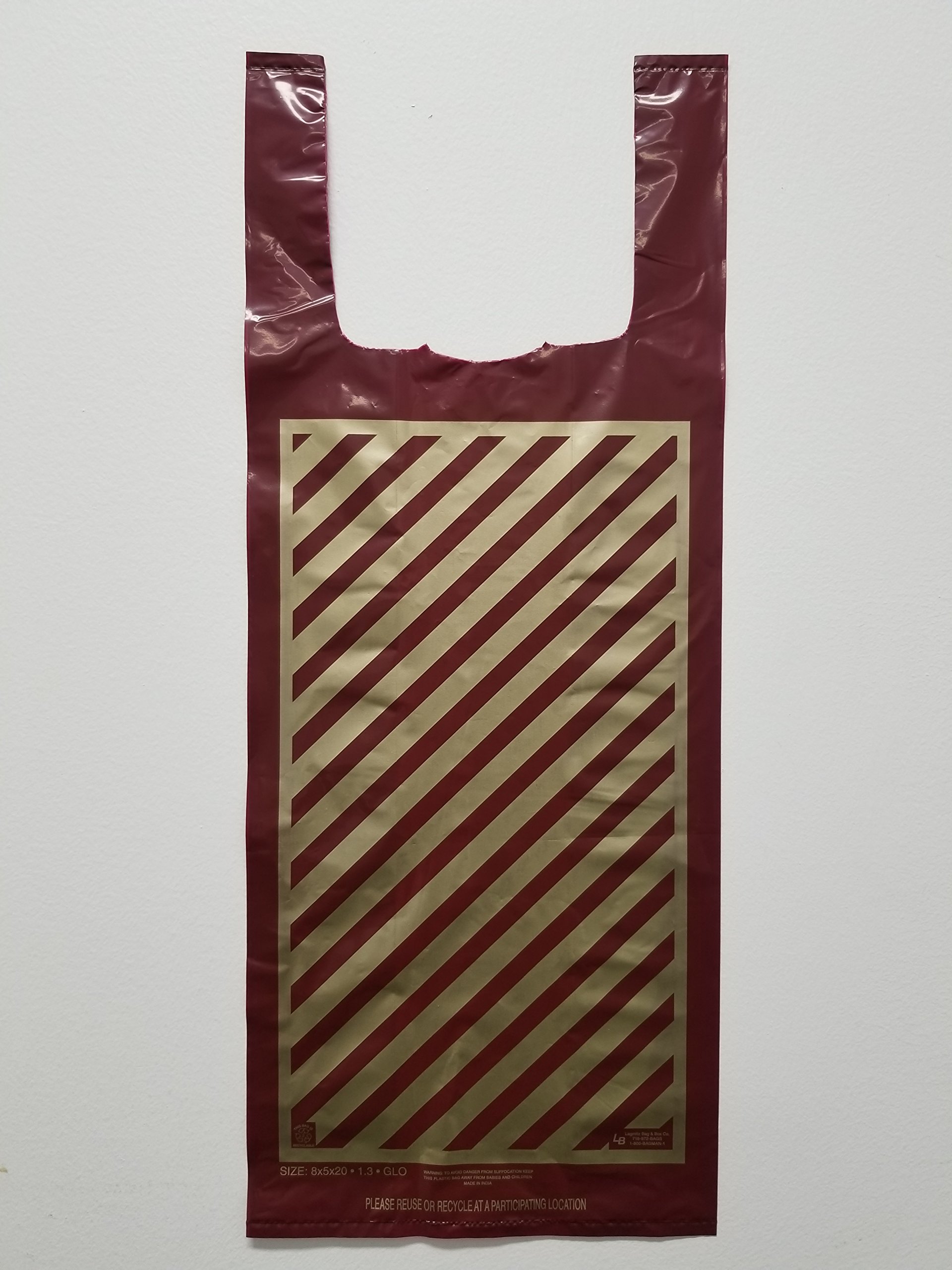 Heavy-Duty Plastic Wine & Liquor Shopping Bags - 2000 Pack (8
