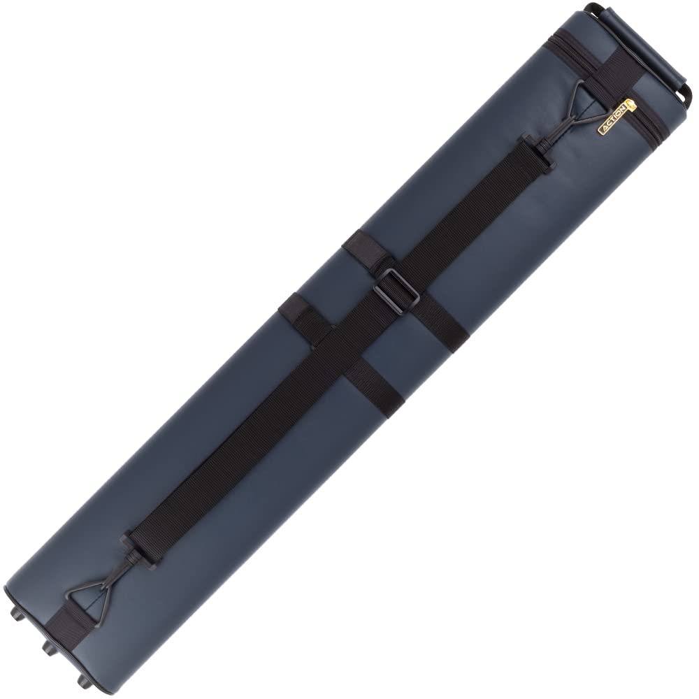 Professional Hard Pool Cue Case for Action 3/5 Cues - Durable Blue Billiard Stick Holder - Perfect for Pool Halls, Tournaments & Home Game Rooms