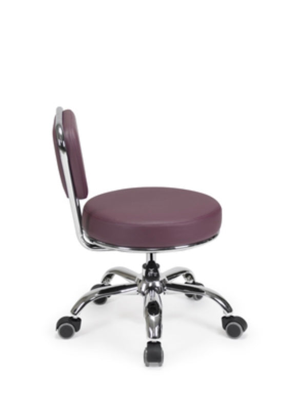 Dayton Rolling Stool - Adjustable Height Rolling Chair with Wheels for Salon, Workshop, and Office Use