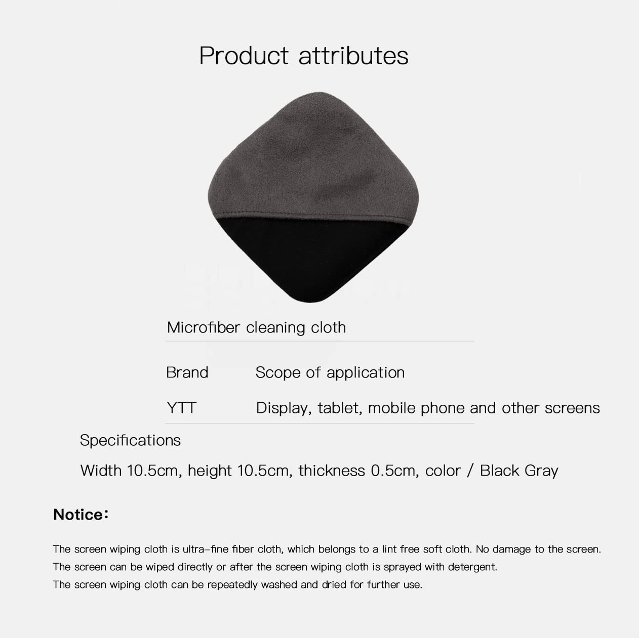 YTT Premium Microfiber Car Screen Cleaner Cloth - Safe for Tesla, Mercedes, BMW Touchscreens & Dashboards - Anti-Static LCD Display Cleaning Wipes for Car Navigation, Infotainment & Dashboard Screens