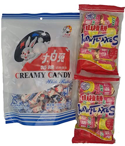 Haw Flakes & White Rabbit Candy - Sweet Chinese Snacks for Gifts & Parties