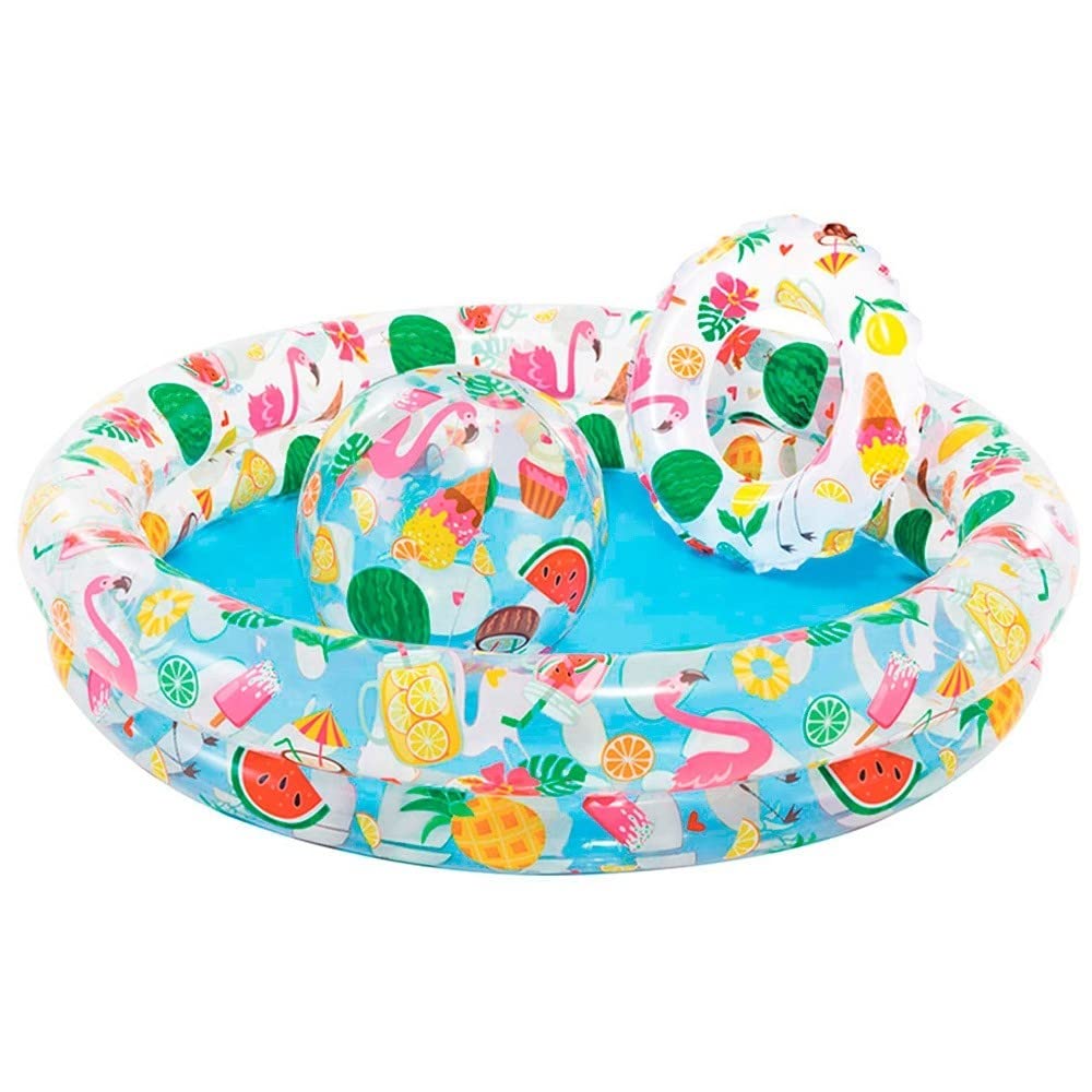 Intex 59460EP Stargaze Inflatable Pool Set for Adults - Relaxing Floating Lounge with Cup Holders, Perfect for Backyard, Beach & Summer Fun