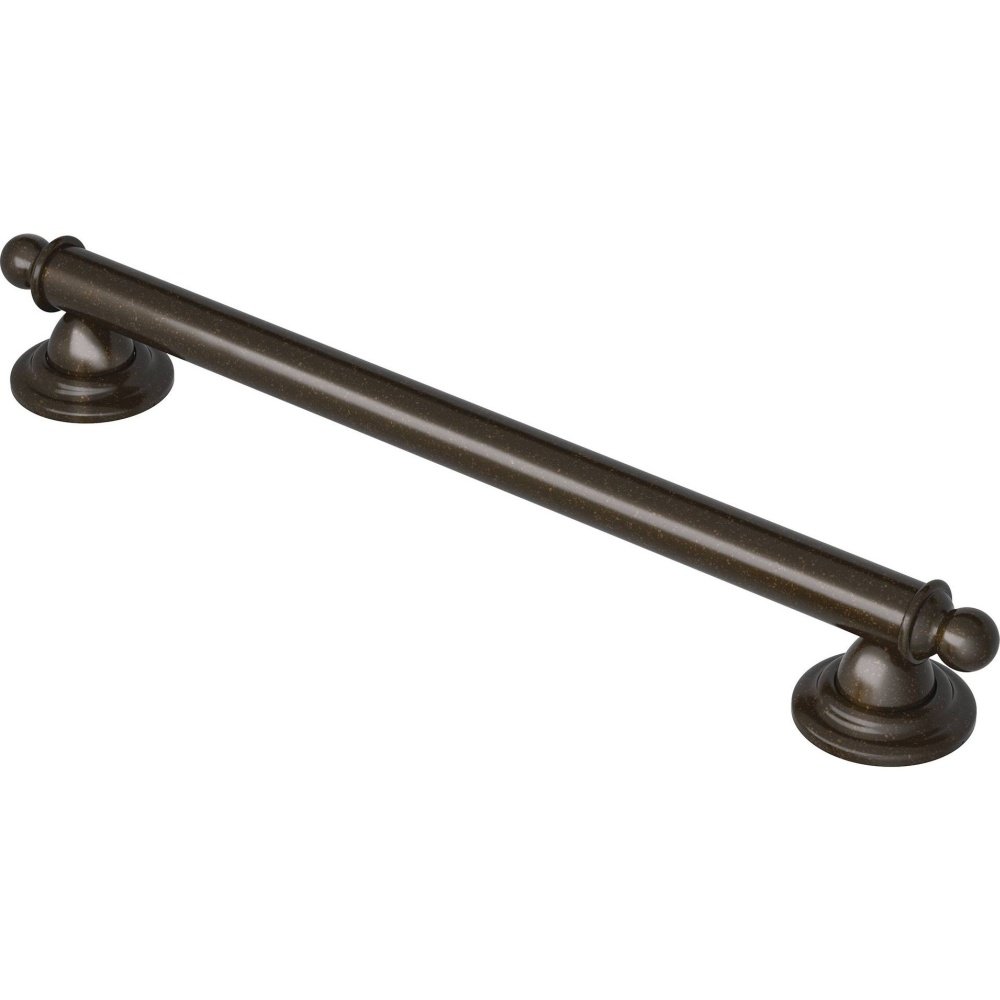 Moen YG2224ORB 24-Inch Stainless Steel Bathroom Grab Bar - Oil-Rubbed Bronze Finish | ADA Compliant Safety Handle for Shower, Bathtub & Toilet Area | Non-Slip Support for Elderly & Disabled