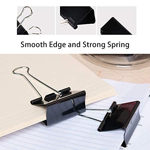 Ufmarine Jumbo Binder Clips 2.4 Inch (12 Pcs) - Office & Document Organizing