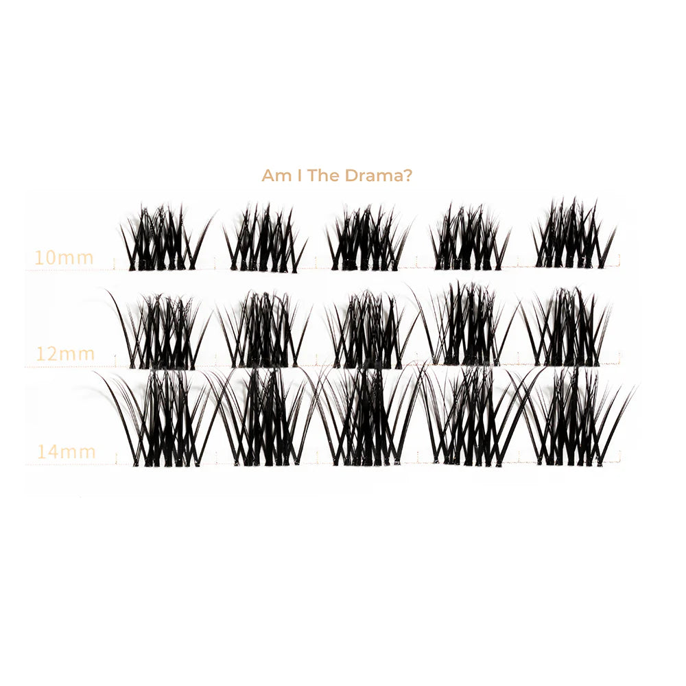 Anna Marti Cosmetics I Am The Drama Lash Clusters - Voluminous False Eyelashes for Dramatic Eye Makeup | Perfect for Parties, Weddings & Special Occasions