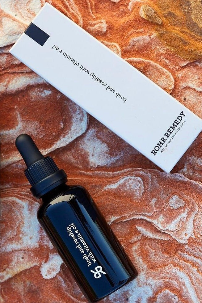 Boab + Rosehip Face & Body Oil with Vitamin E - Hydrating & Nourishing Skincare for Dry Skin, Anti-Aging & Stretch Marks - Perfect for Daily Moisturizing & Massage Therapy