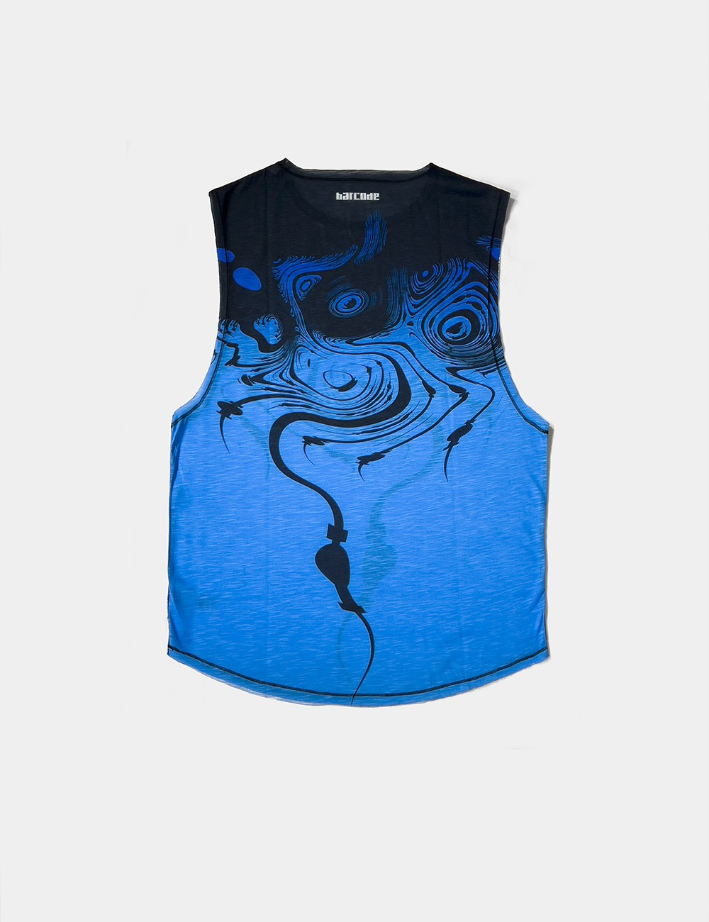 Barcode Berlin Keta Muscle Tank Top for Men - Breathable Workout Shirt in Blue/Black - Gym, Running & Casual Wear