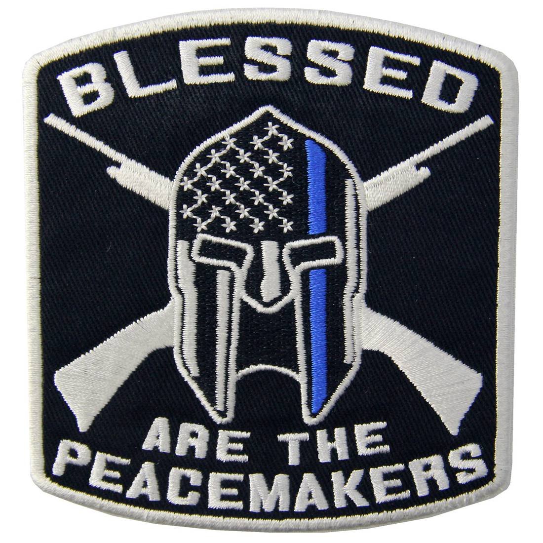Blessed Are The Peacemakers Embroidered Patch - Iron On or Sew On Emblem for Jackets, Hats & Bags | Religious & Inspirational Clothing Accessory