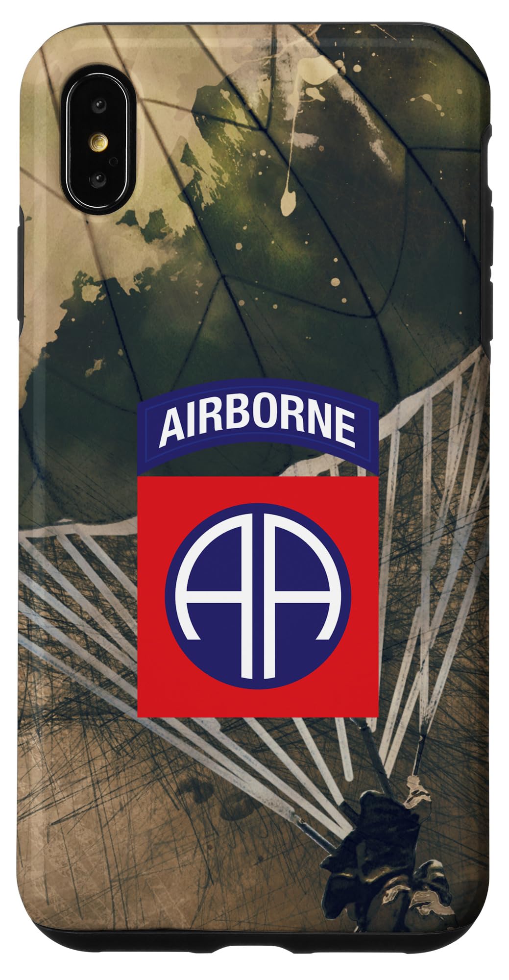 iPhone XS Max 82nd Airborne Division Paratrooper Phone Case - Military Themed Protective Cover for iPhone XS Max - Perfect for Army Veterans, Airborne Enthusiasts & Outdoor Adventures