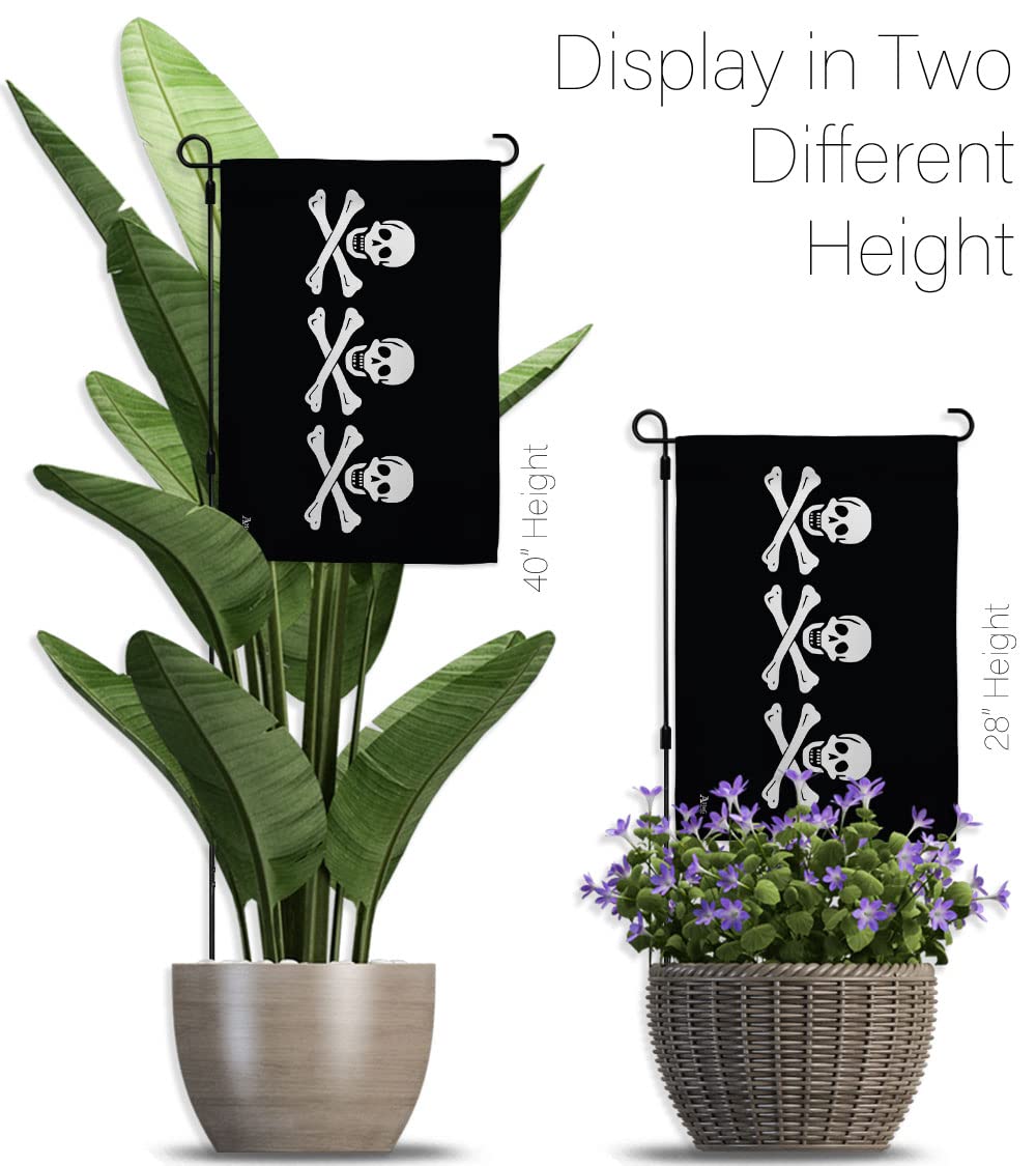 Pirate Ship Garden Flag Set - Double-Sided Coastal Decor for Yard & Home
