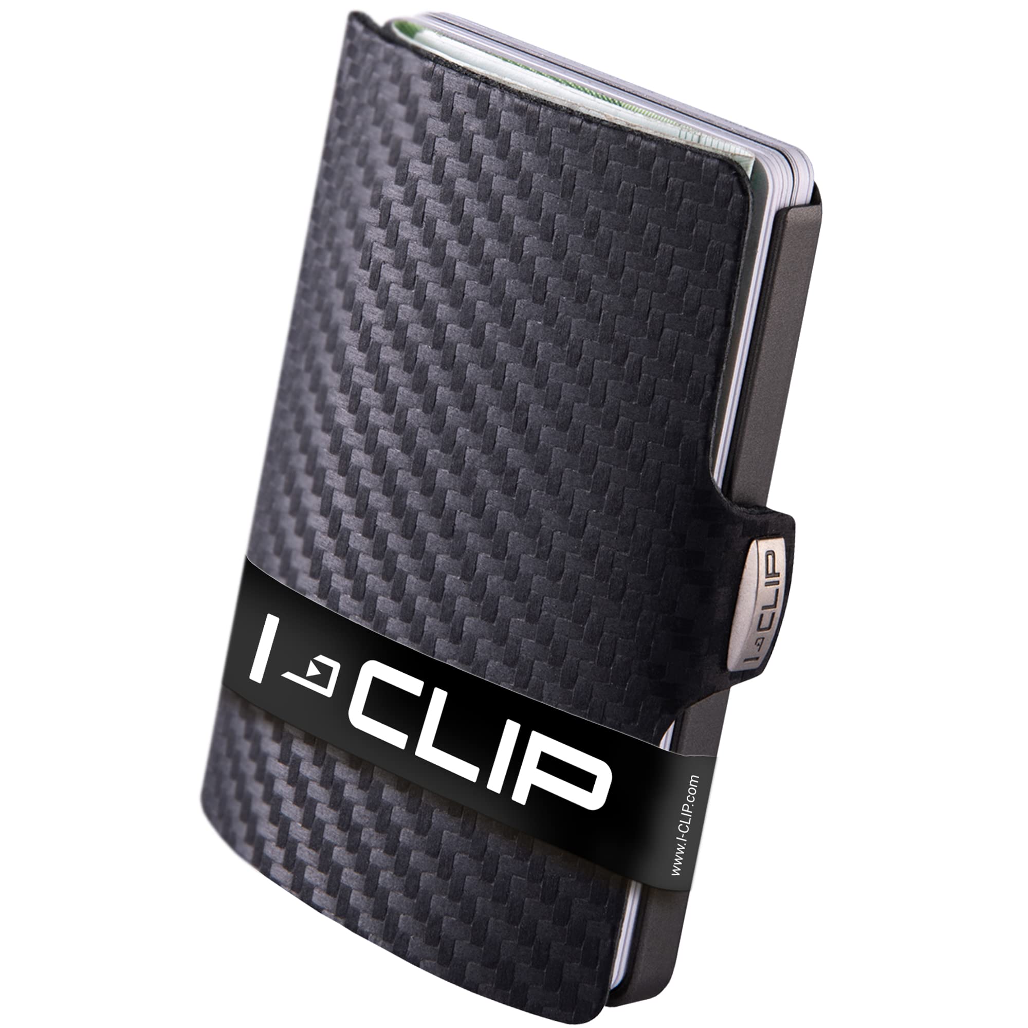 Original I-CLIP Slim Wallet with Money Clip - Ultra Thin Minimalist Leather Wallet for Men - RFID Blocking Credit Card Holder - Perfect for Everyday Carry & Travel Essentials