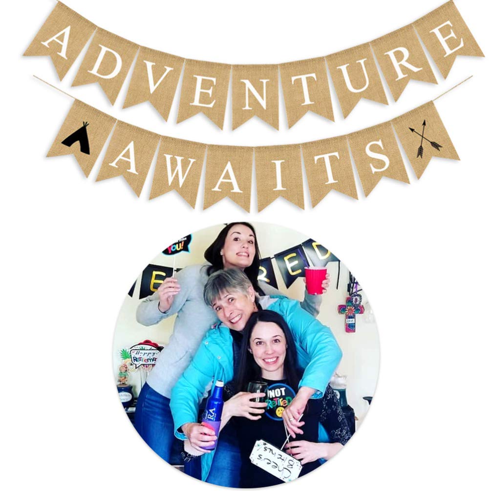 Bon Voyage Banner - Travel Themed Party Decorations for Baby Showers, Weddings & Retirement Parties | Perfect for Going Away Celebrations & Moving Parties