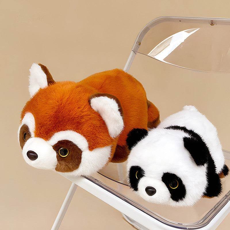 Reversible Panda Plush Toy - Cute Flip Stuffed Animal for Kids, Soft & Huggable Panda Bear - Perfect for Bedroom Decor, Gift, and Cuddling
