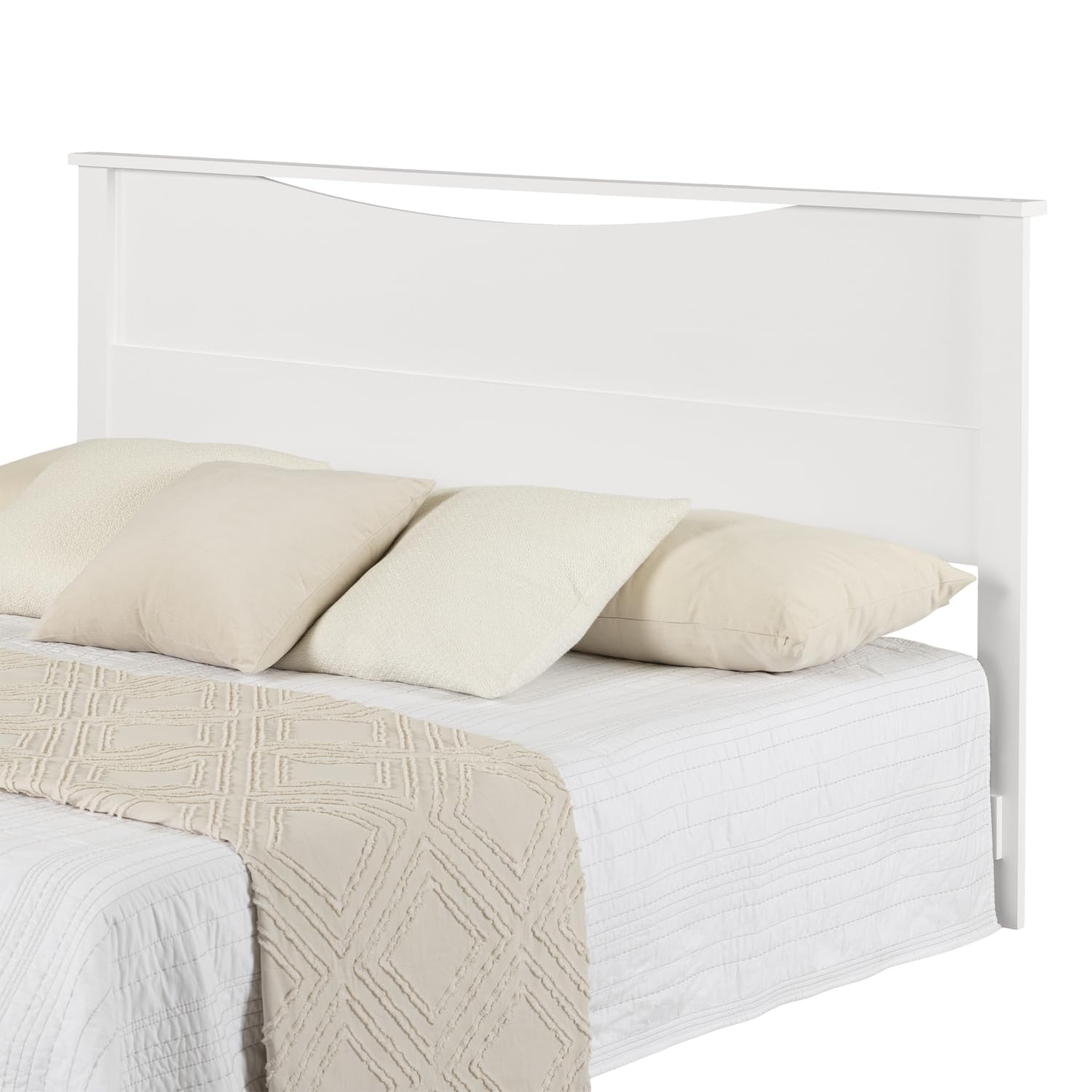 South Shore Step One Headboard - King Size 78-Inch, Pure White - Modern Bedroom Furniture for Master Bedroom & Guest Room Decor