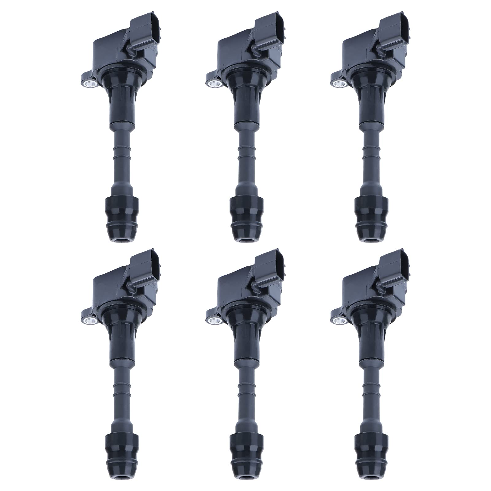 6 Pack MAYASAF UF349x6 Ignition Coil - Compatible with Nissan Altima, 350Z, Frontier, Maxima, Murano, Pathfinder, Quest, Xterra, Armada & Infiniti I35 QX4 (Replaces UF349, C1406, 5C1403) - Perfect for Engine Performance & Smooth Driving Experience