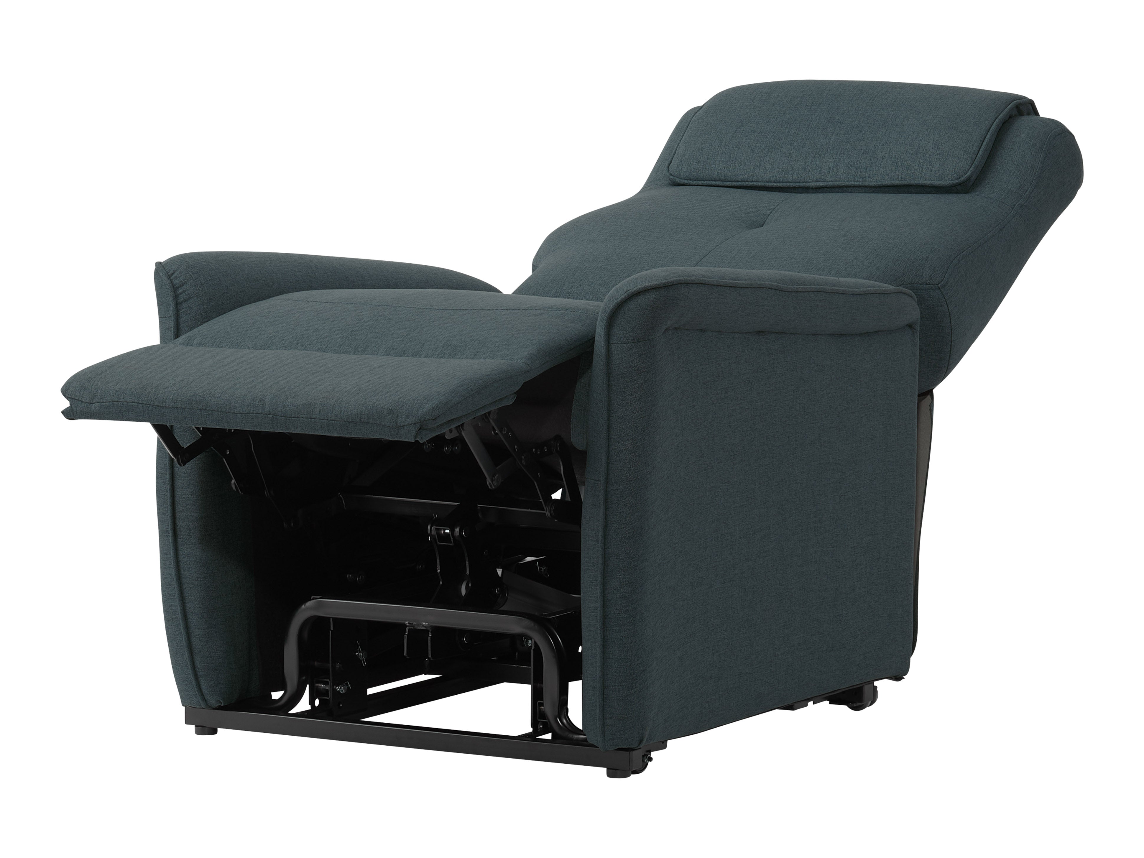 Electric Power Lift Recliner Chair with Remote Control - Blue Massage Recliner for Elderly & Mobility Assistance - Perfect for Living Room, Bedroom & Home Theater Relaxation