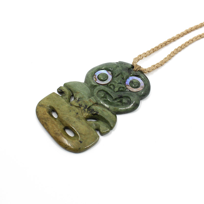Hei Tiki Pounamu Greenstone Pendant Necklace - Authentic Maori Jade Carving | Handcrafted Jewelry for Men & Women | Perfect for Cultural Gifts, Spiritual Protection & Fashion Accessories