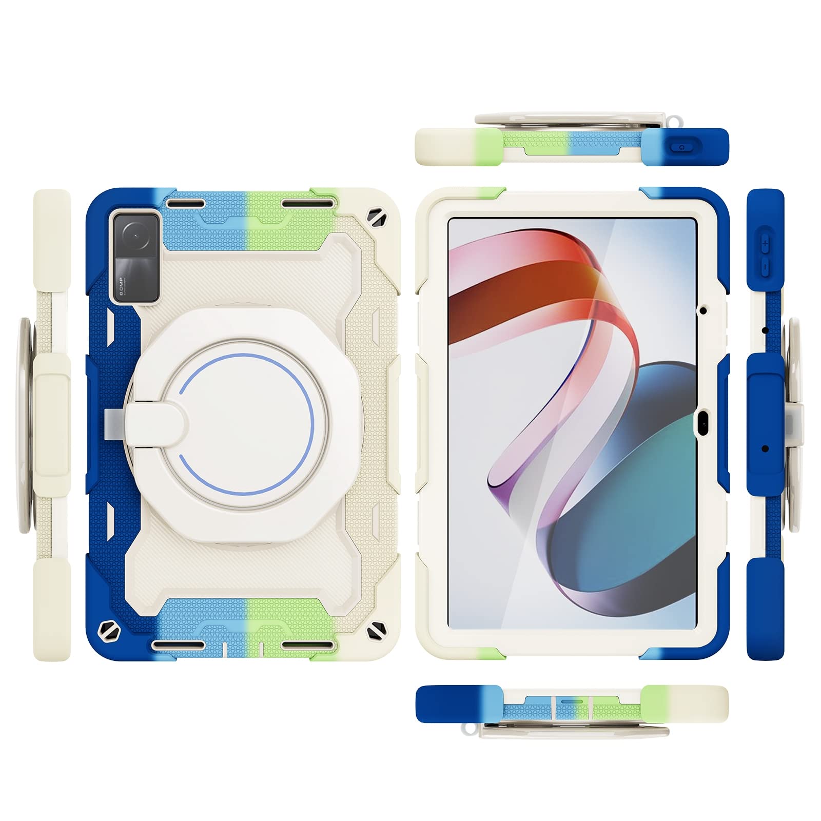 Xiaomi Redmi Pad Case - Shockproof Hybrid Silicone + Hard PC Back Cover with Contrast Colors | Perfect for Work, Travel & Home Use