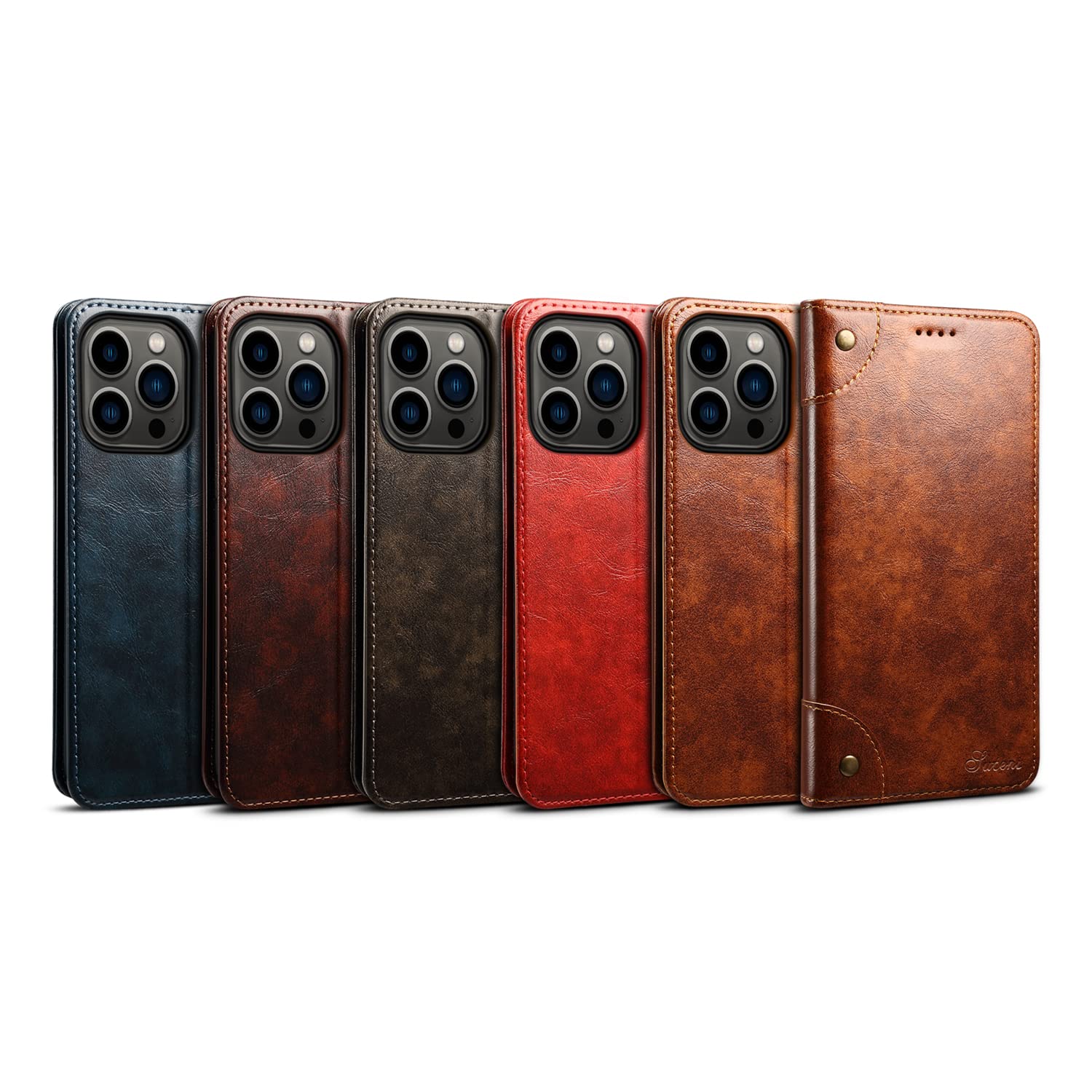 Premium PU Leather Wallet Case for iPhone 13 Pro Max (6.7