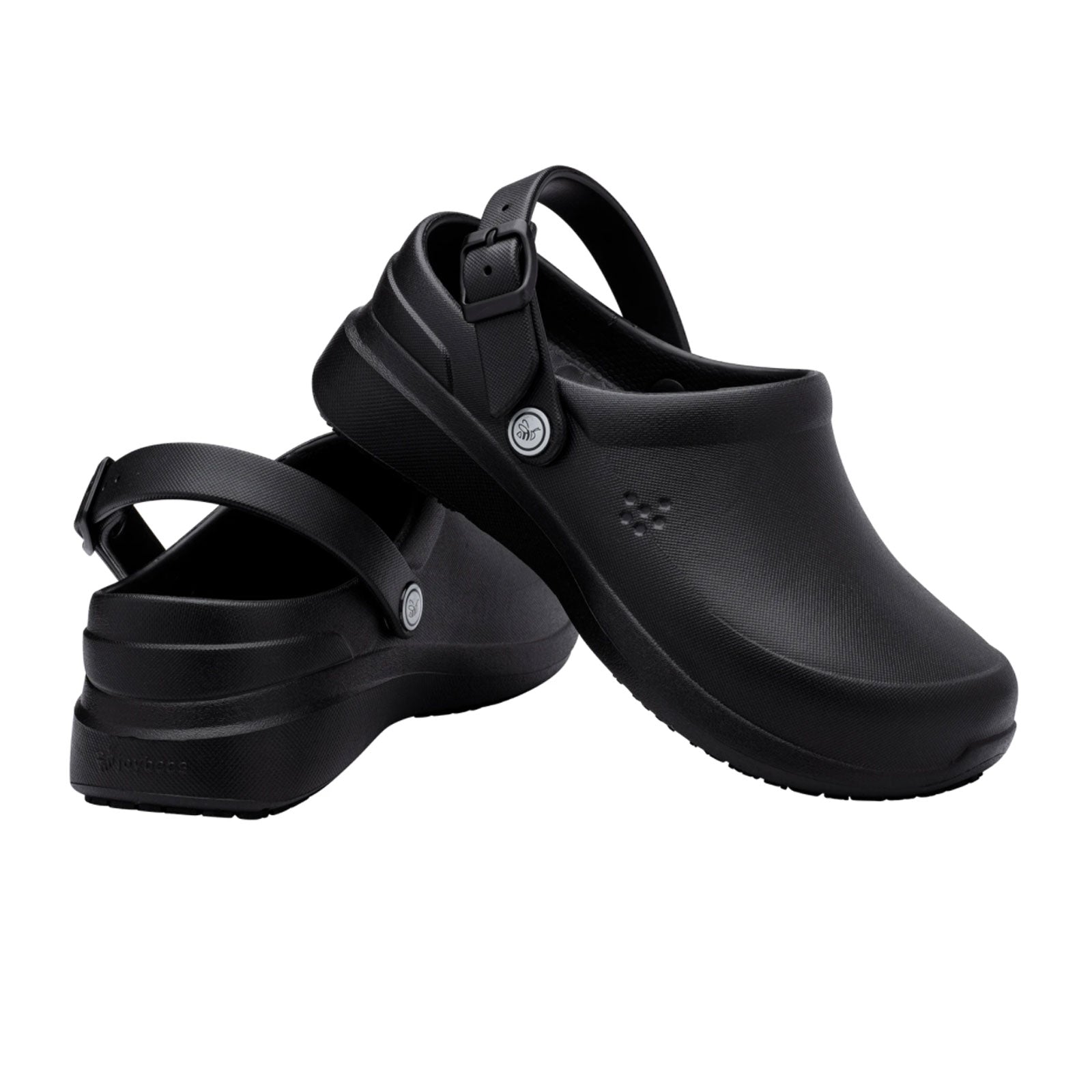 Joybees Unisex Work Clogs - Comfortable Slip-Resistant Shoes for Nurses, Chefs & Healthcare Professionals - Black
