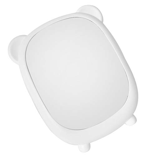 Lurrose LED Vanity Mirror with Stand - Portable Desktop Makeup Mirror for Bathroom, Bedroom & Travel | 360° Adjustable Cosmetic Mirror with Brightness Control for Perfect Makeup Application Anywhere
